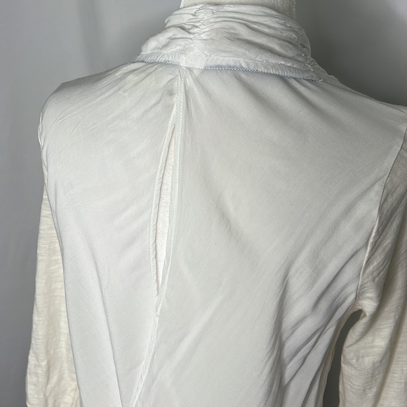 ANTHROPOLOGIE Deletta Long Sleeve Ivory Blousy V Neck - Picture 5 of 15